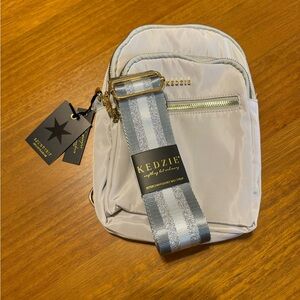 Kedzie Roudtrip Bag and Platinum Strap